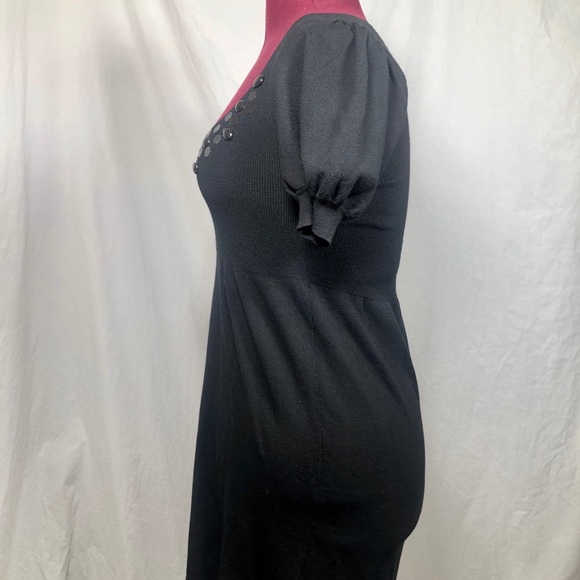 REBECCA TAYLOR Black Mini Dress Size M - Picture 5 of 11